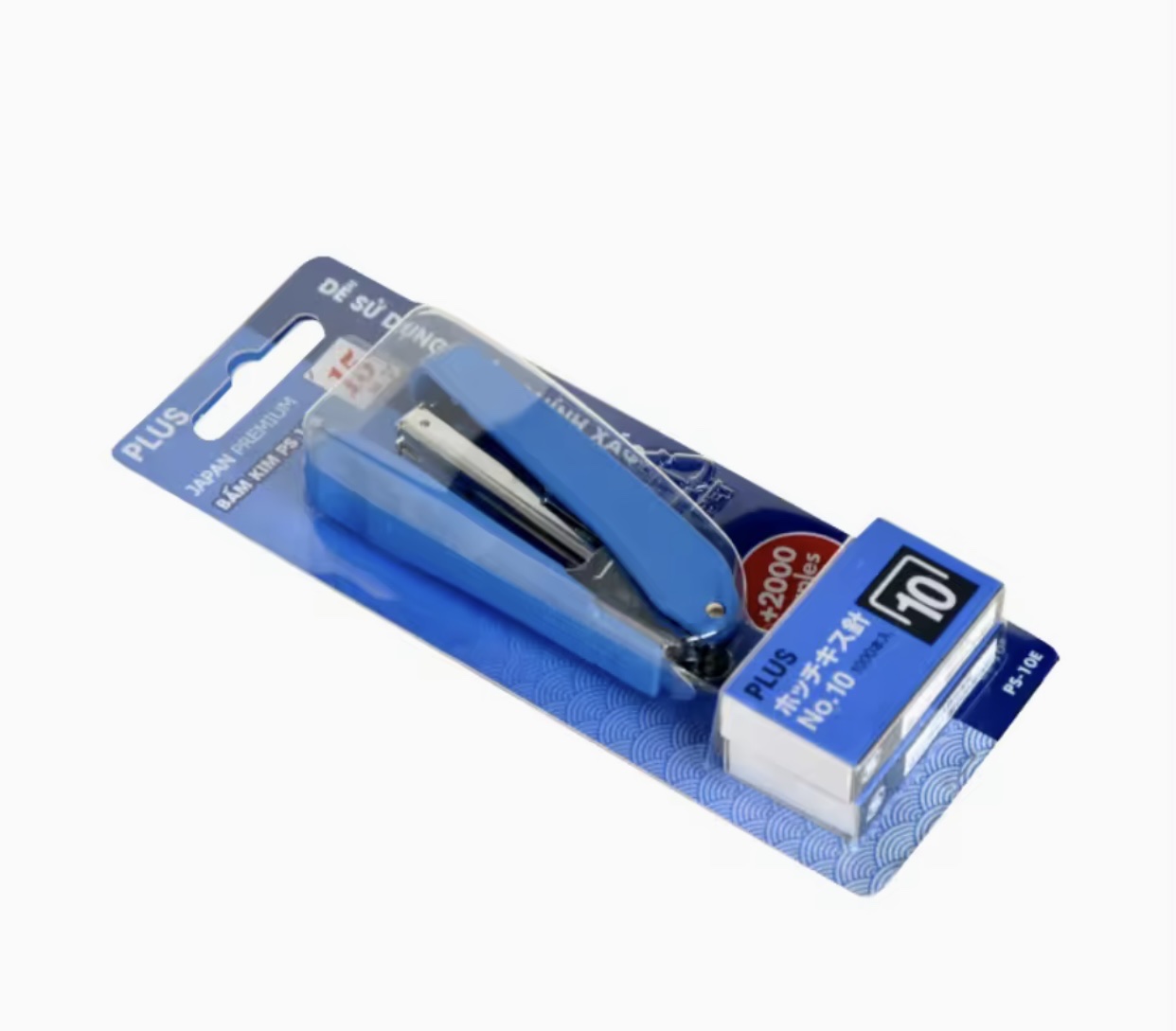 Bấm kim PS-10E kèm 2 hộp ghim Premium