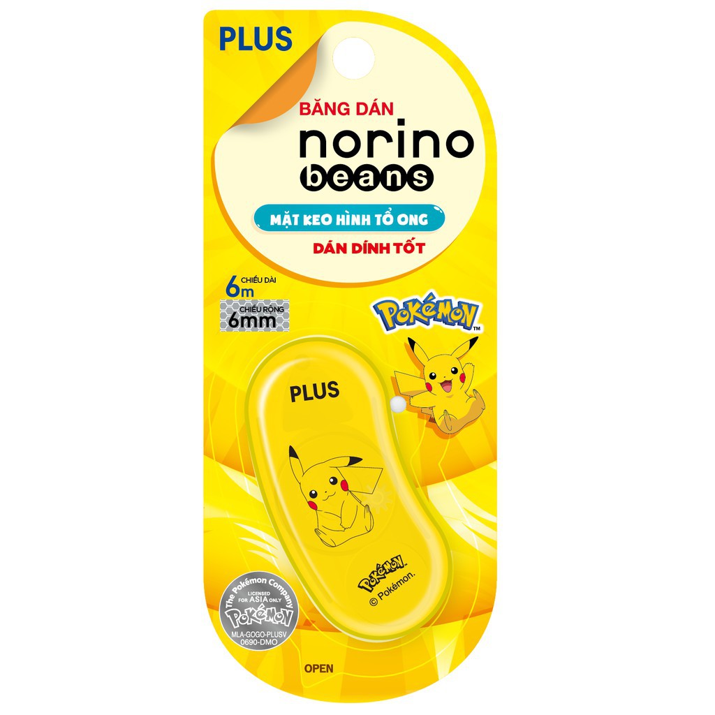 Băng dán Noirino Beans Pokemon